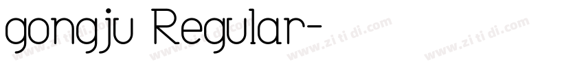 gongju Regular字体转换